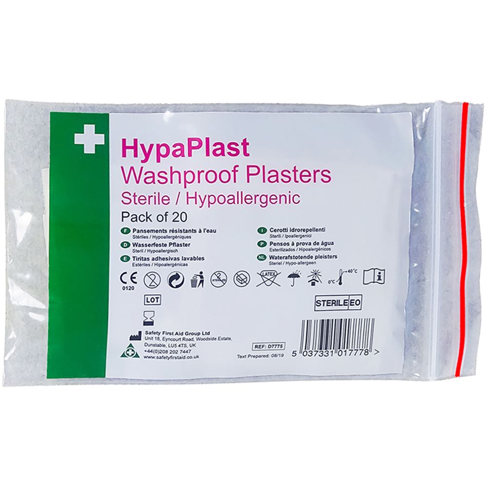 Washproof Plasters Assorted (pack of 20)